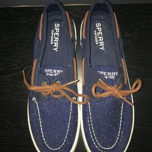 NEW Mens 11.5 Sperry Navy Sneakers
